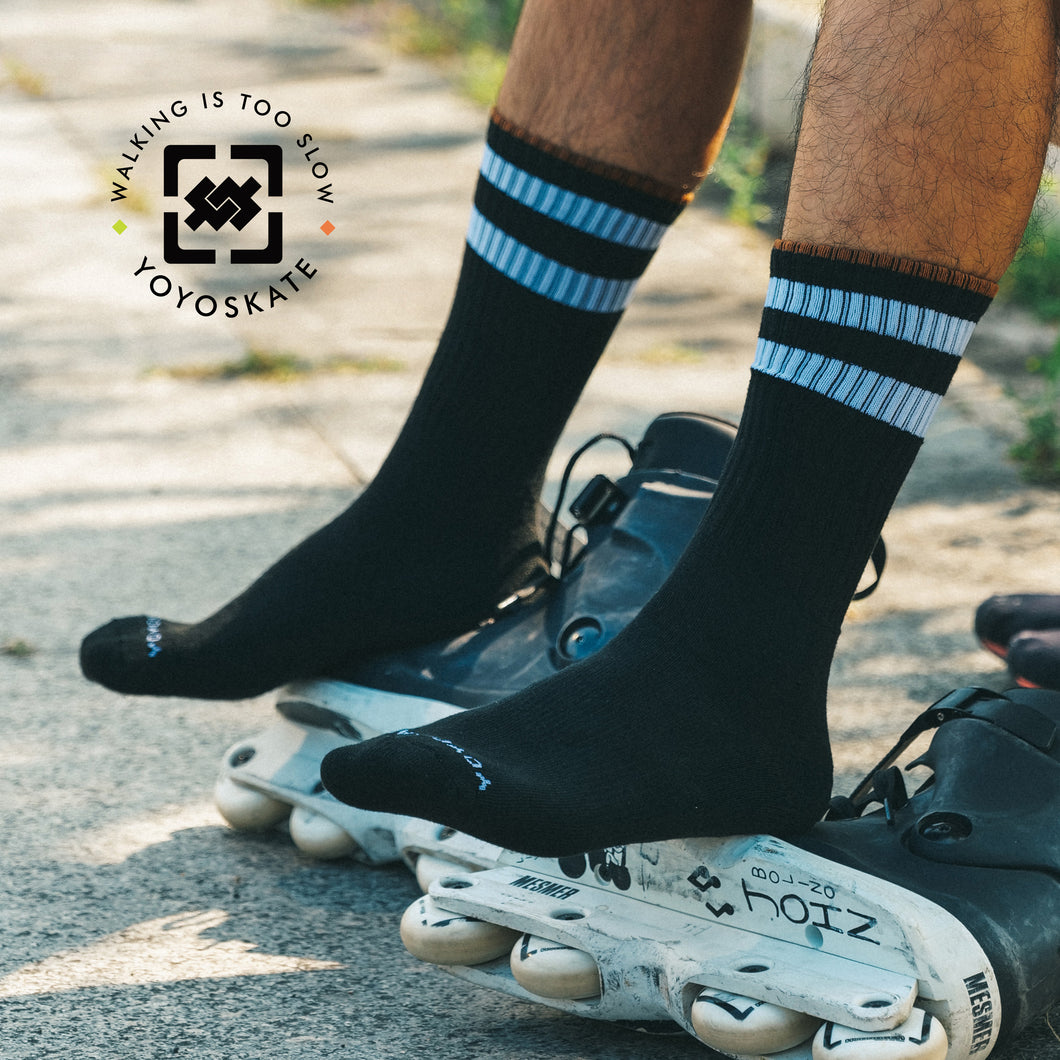 YOYOSKATE Escape Socks for Rollerblading / Skating Ankle High