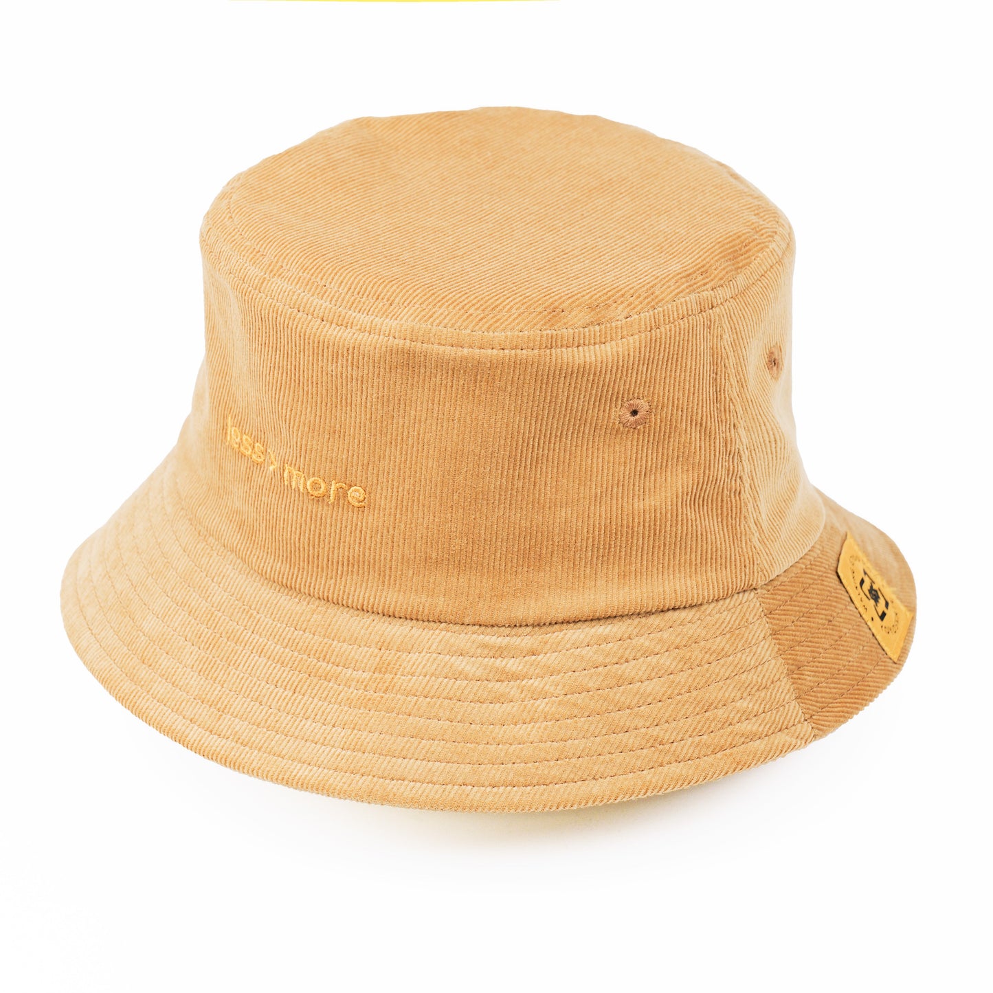 "less > more" Bucket Hat