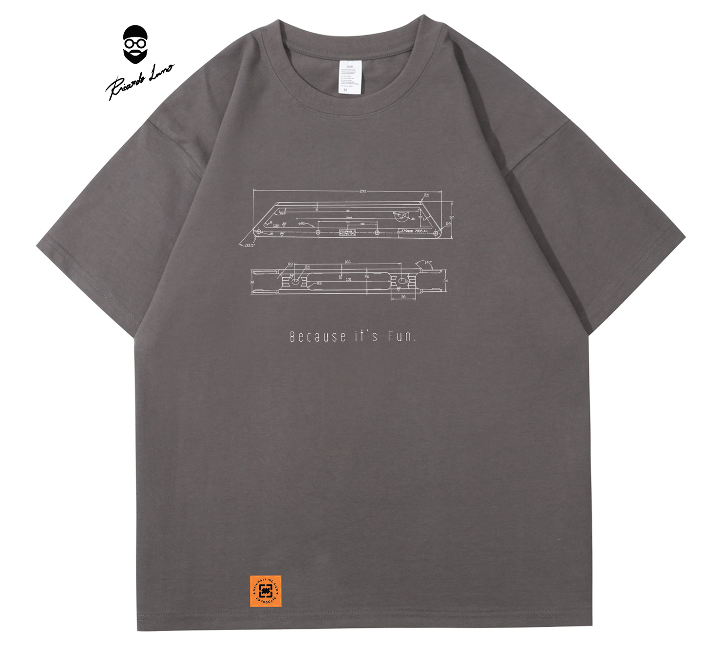 YOYOSKATE Lino Blueprint Tshirt