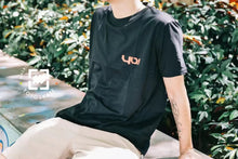 Load image into Gallery viewer, Sago Basic Tee in Minimalism Black/ White/Gray 100% cotton
