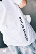 Load image into Gallery viewer, Sago Basic Tee in Minimalism Black/ White/Gray 100% cotton
