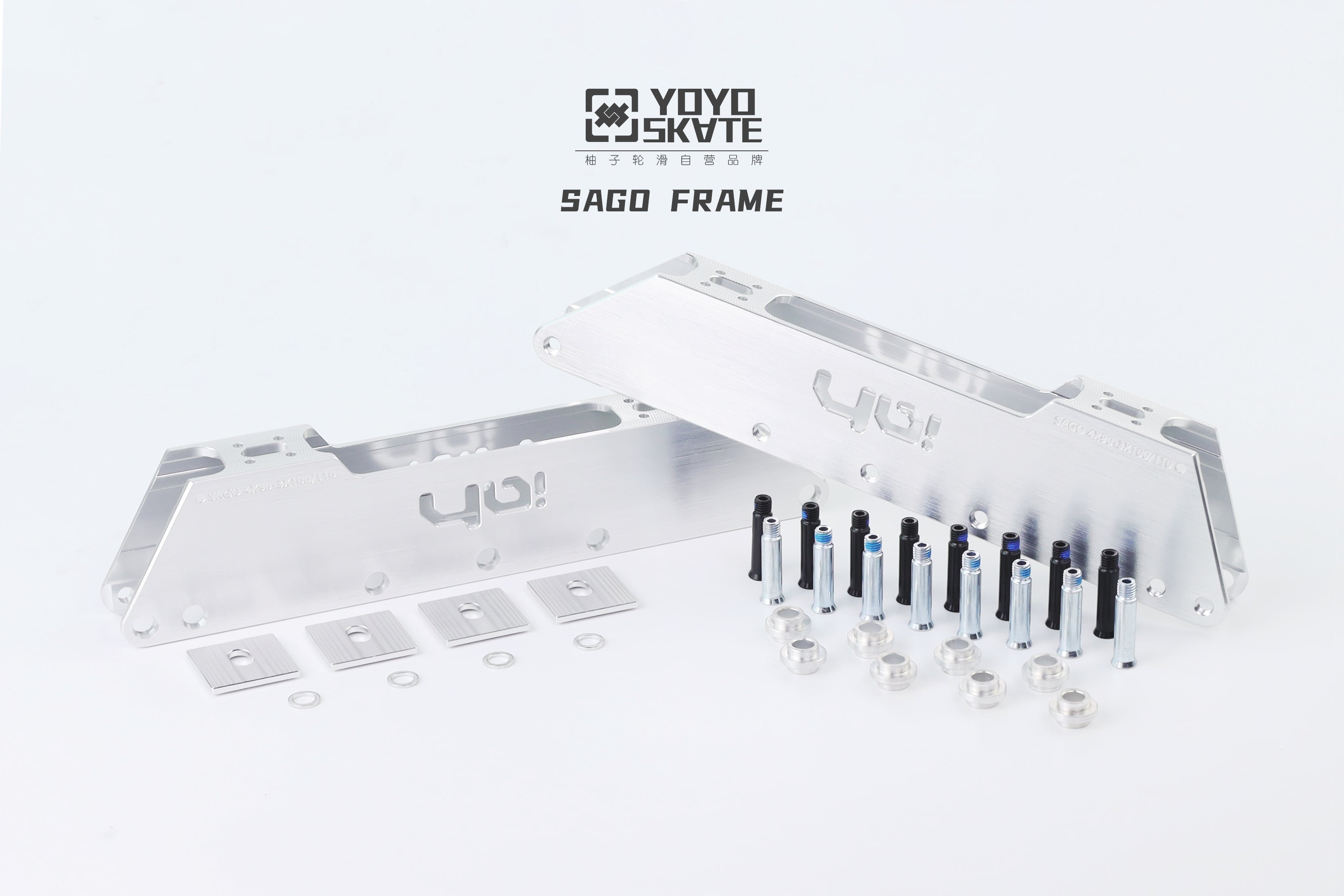 アルミフレーム、ヨーダ Sago 90 Plus 2 Frames- 4x90mm/ 3x110mm – YOYOSKATE shop